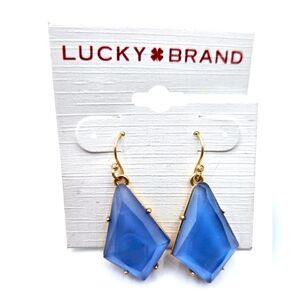 Lucky Brand Blue and Gold Earrings